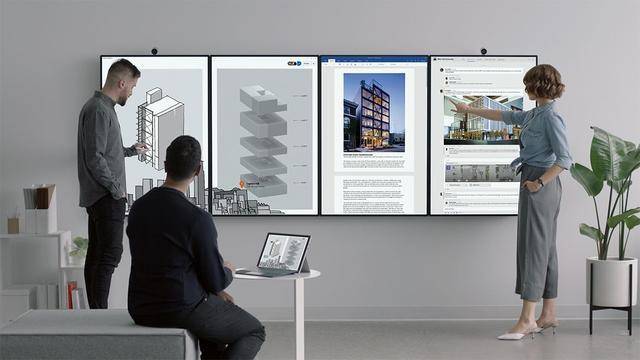 微软Surface Hub 2描绘未来办公，任意地点秒变办公空间！